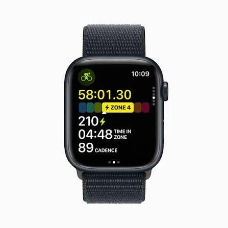 Apple Watch Series 9 smartwatch with always-on display